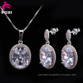 Hot Sale Round Stone Design Fashion Cubic Zircon Jewelry Sets